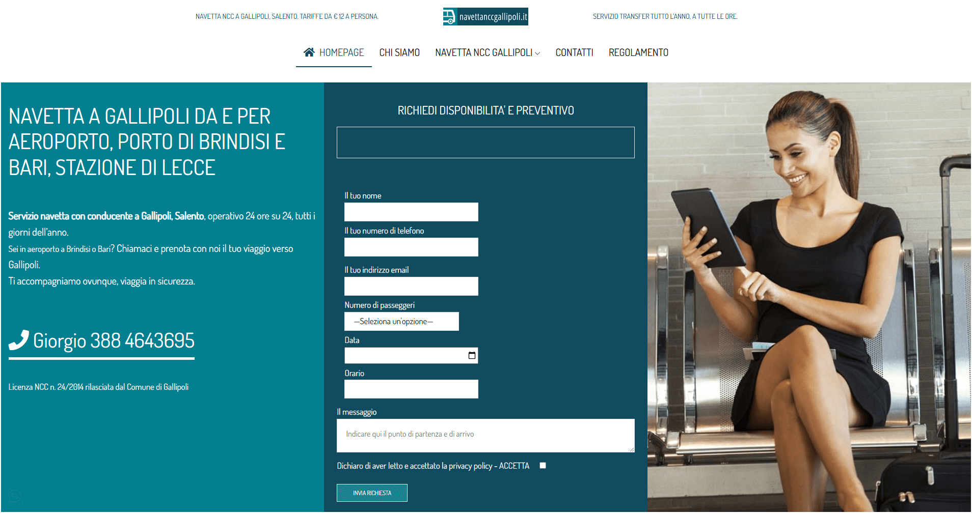 caso studio navetta ncc gallipoli