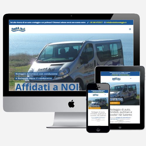 Realizzazione sito internet per noleggio di auto Lecce