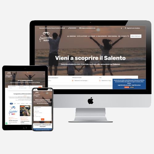 Realizzazione portale Escursionisalento.com con vendita online 